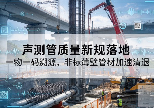 南溪声测管质量新规落地，一物一码溯源，非标薄壁管材加速清退